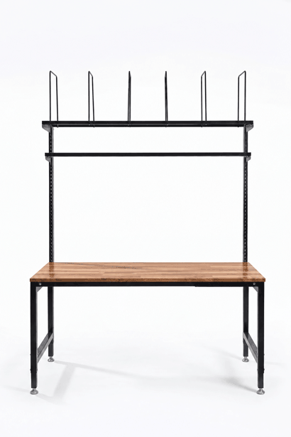 Hardwood table top for packing station 1550x750 packaging table