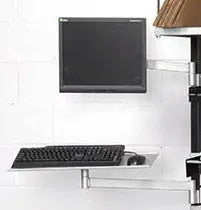 Monitor and keyboard rack