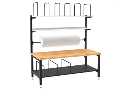 Packaging Table Set with Built in Cardboard Holder 1550x750mm packaging table