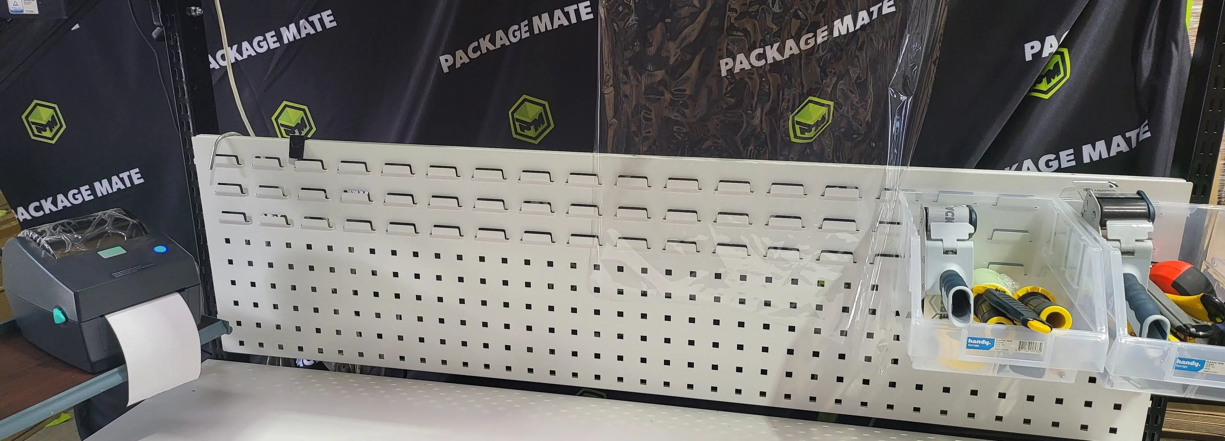 Perforated and Louvre back panel
