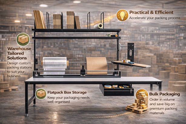 Packaging Table Set 1550x750mm packaging table