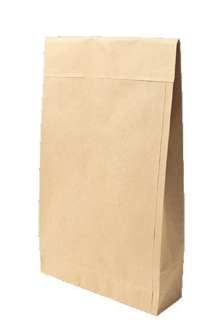 Paper bag with adhesive strip Paper bag