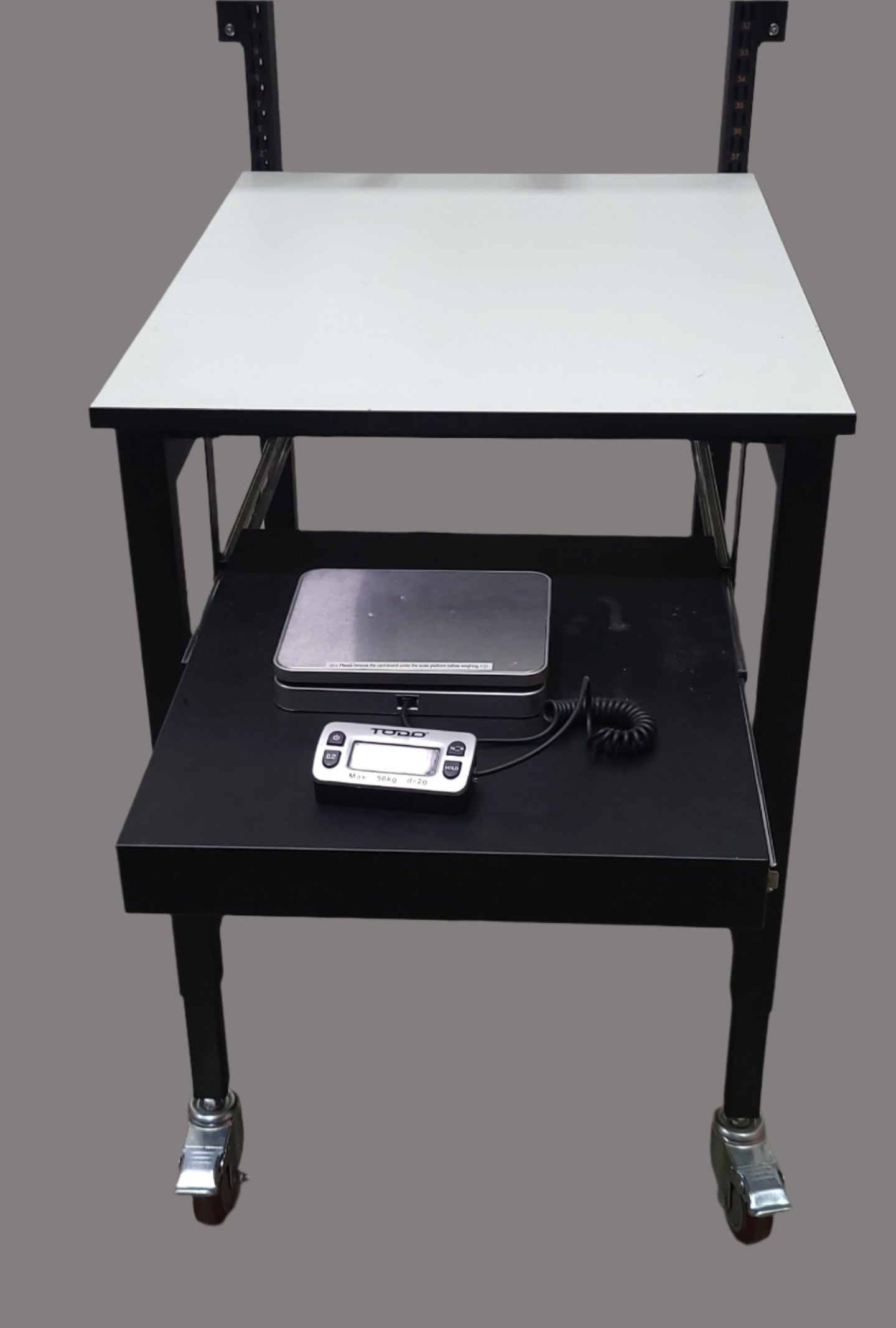 Pull-Out Shelf for Portable Packing Workstation