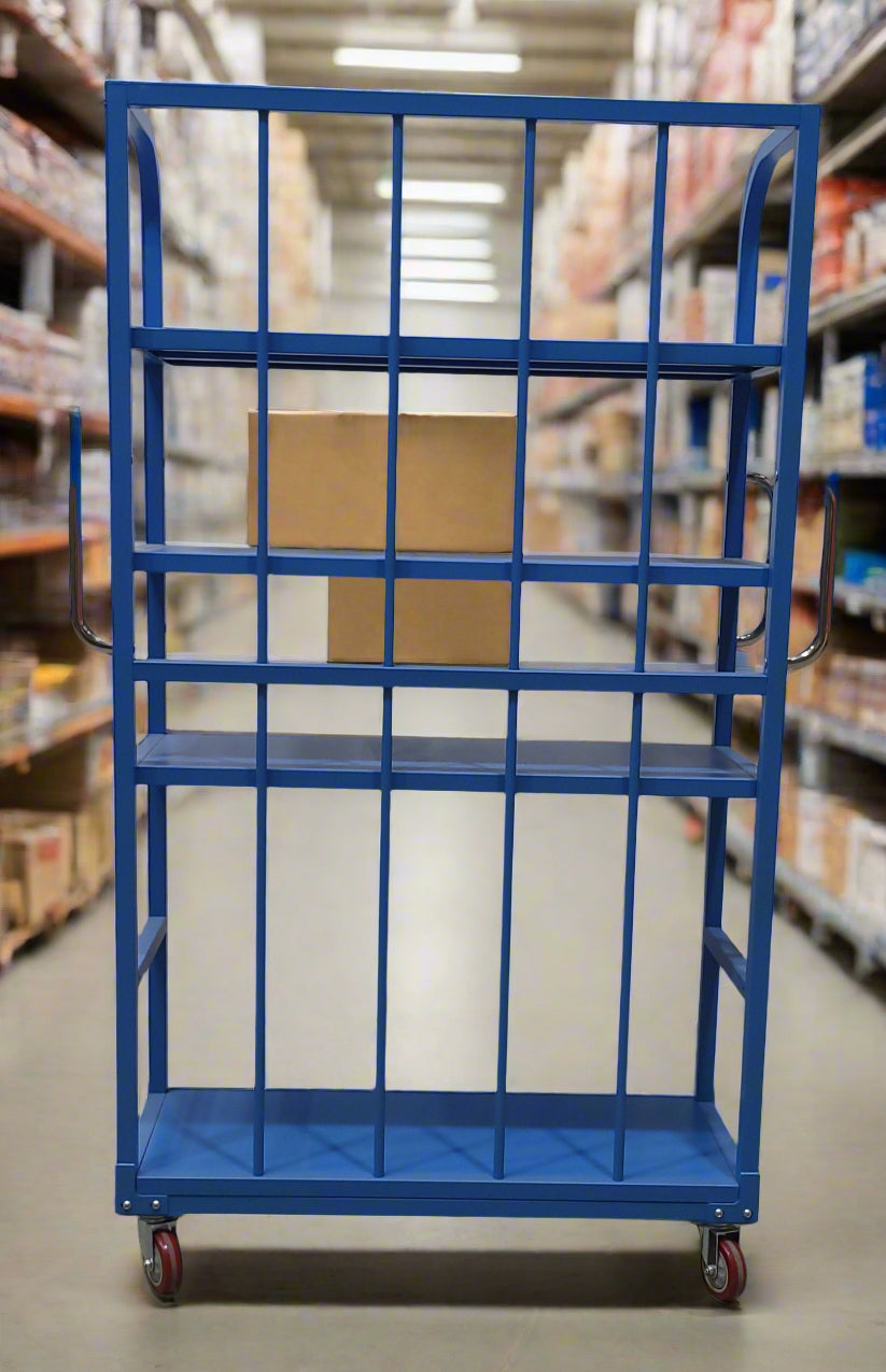 5 Racks Loading Trolley Heavy-Duty 5-Shelf Picking Trolley