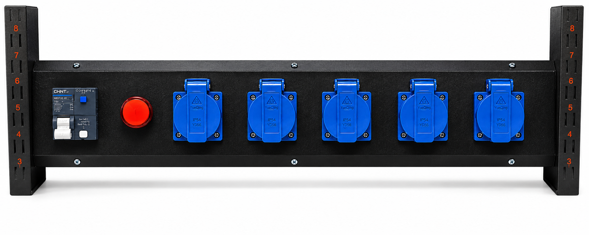 Packing Bench 5-Socket Power Board Attachment | PackageMate