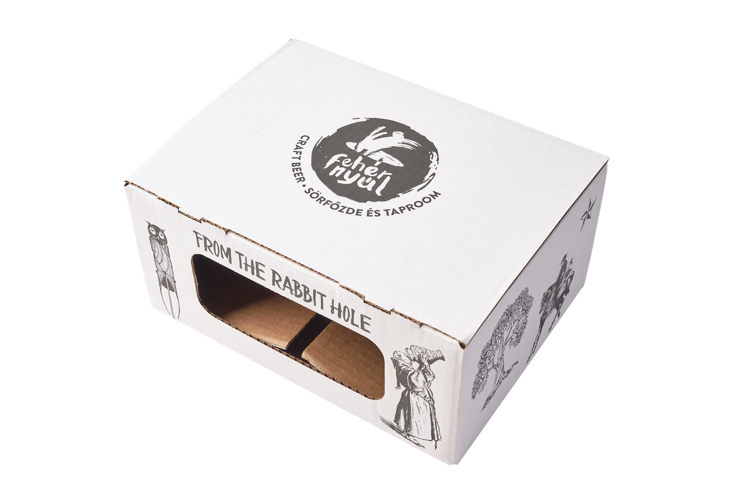 Printed beer shipping box