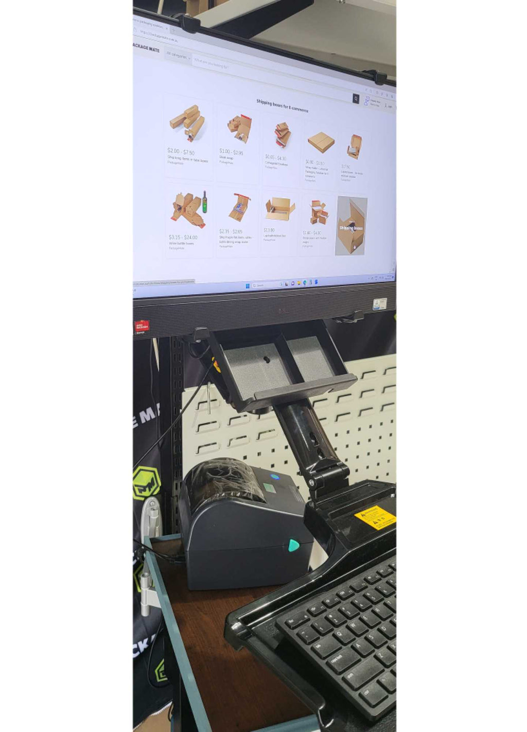 Steel Rack Pc Table Monitor and keyboard rack - PackageMate