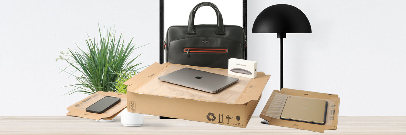 Ship your laptop, tablet, smartphone in Package Mate's state of the art, shock-resistant cardboard boxes.
