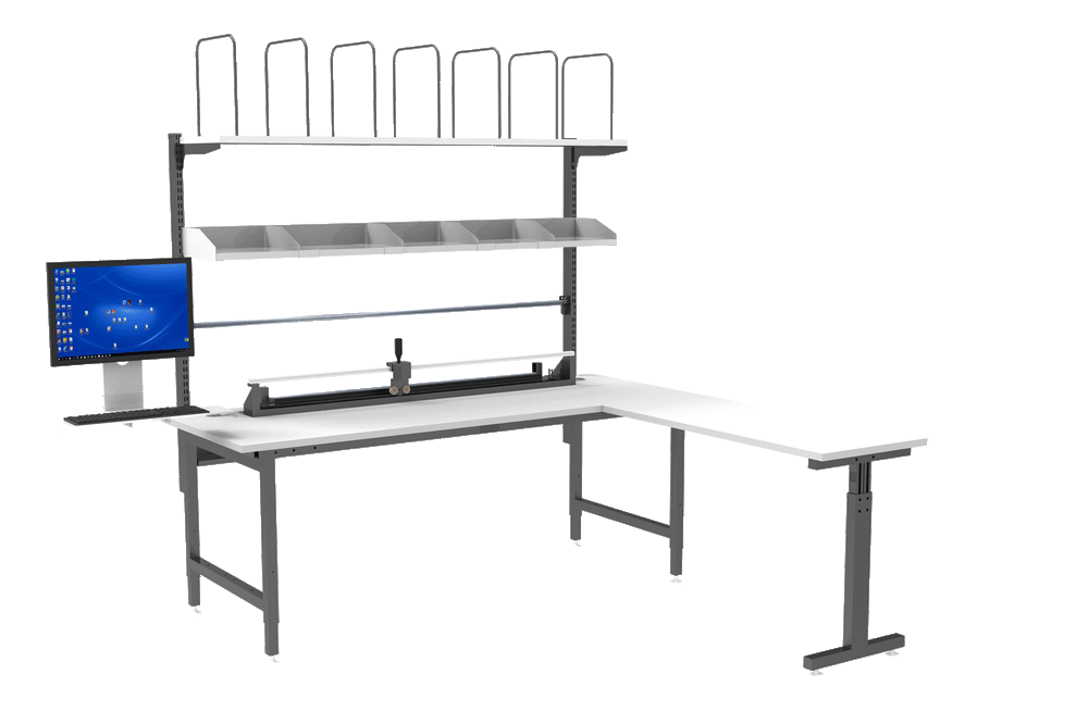 Packaging Table Set L-Shaped 2000x750mm packaging table