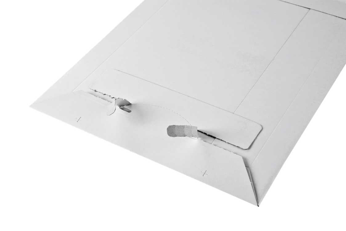 Rigid white envelopes 