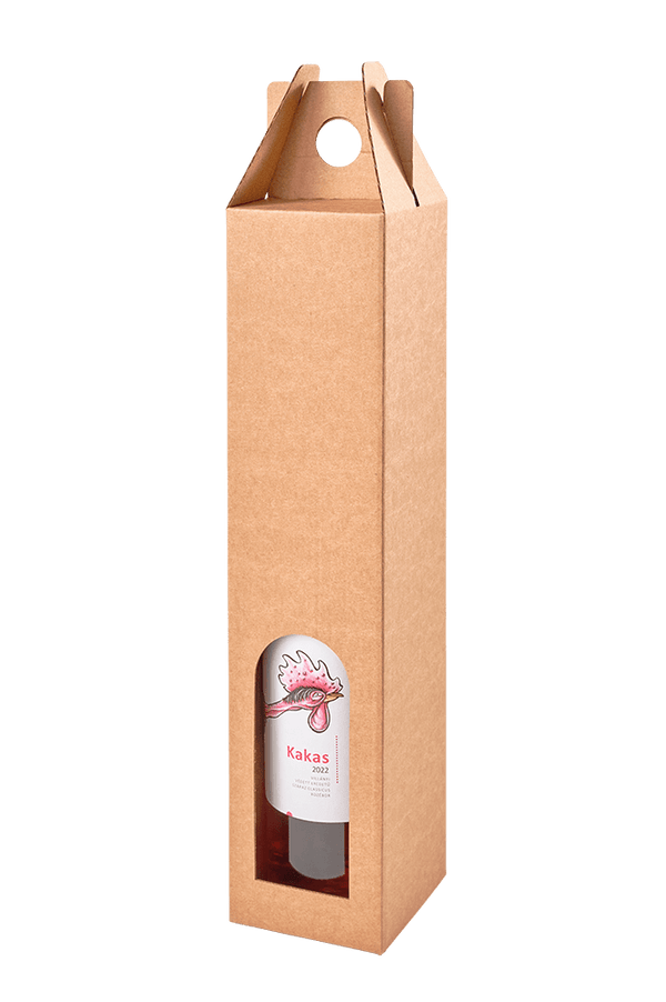 Wine Bottle Gift Box Brown for 1 bottle