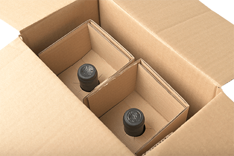 Wine Shipper Box and Insert Set - 2 bottles