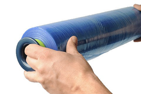 Hand pallet wrap - Blue Stretch film hand